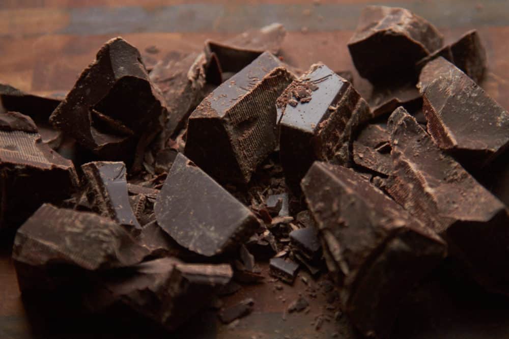 Chopped dark chocolate