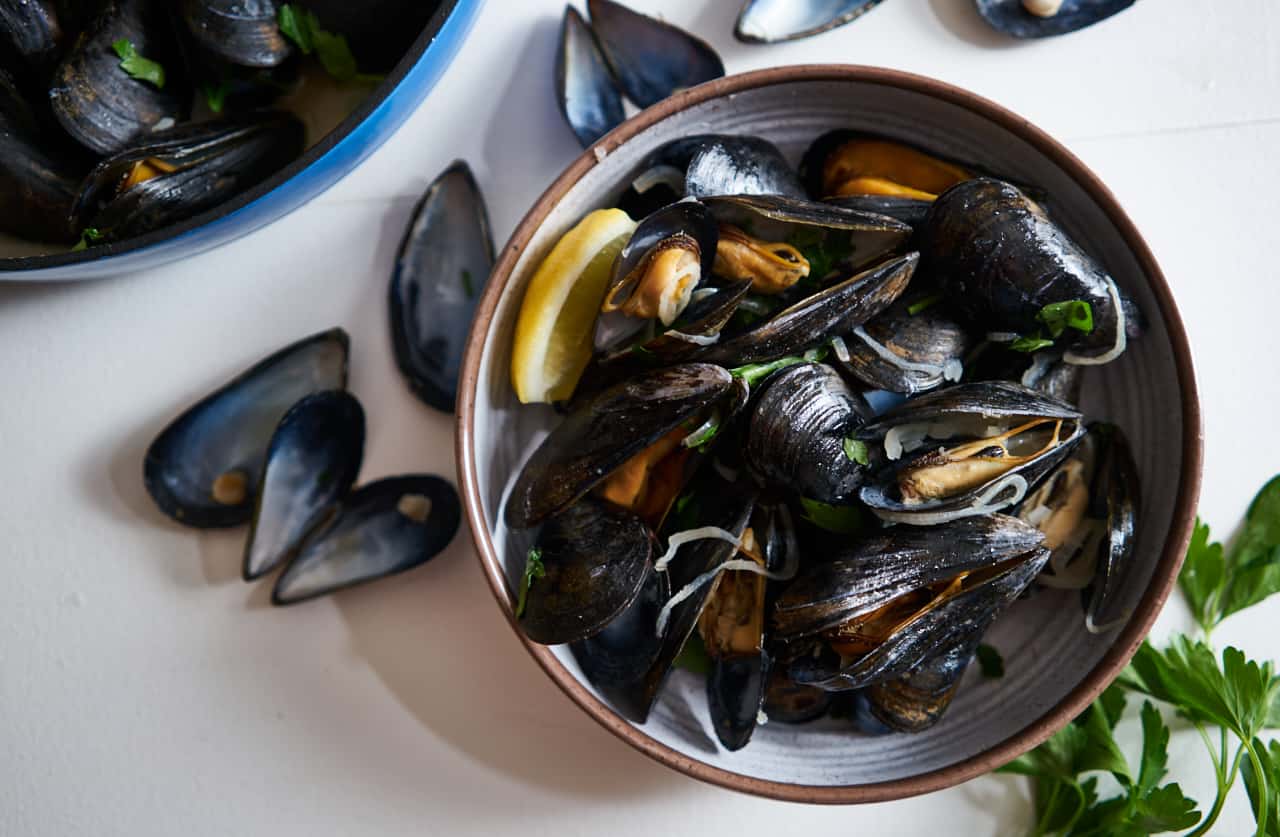 Mussels In White Wine Recipe Moules Marinieres Fine Foods Blog