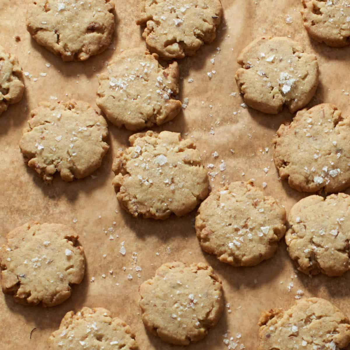 Salted Butter-Pecan Shortbread Cookies Recipe