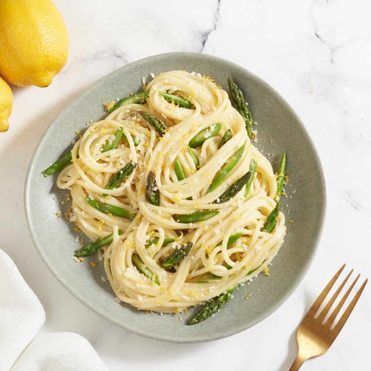 Asparagus Pasta with Lemon (5 ingredients!) - Fine Foods Blog